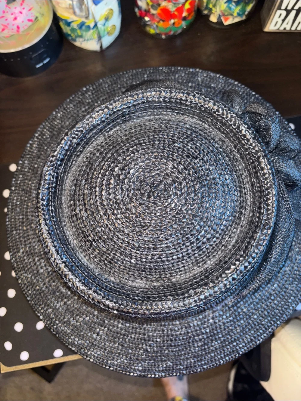 EUC VINTAGE  Betmar New York straw dress hat, featuring a classic wide brim and